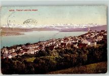 8800 Thalwil 1909 Gebrauchsspuren Alpenkette