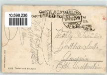 8800 Thalwil 1909 Gebrauchsspuren Alpenkette