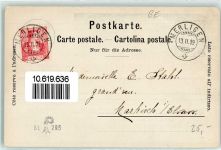 3658 Merligen 1909 Gebrauchsspuren Schloss Ralligen