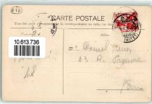 1824 Caux 1912 Gebrauchsspuren Spaziergang mit Schlitten im Schnee