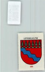 Lützelflüh Vignette Wappen Kaffee Hag ca 1920-1940