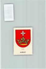Aarau Vignette Wappen Kaffee Hag ca 1920-1940 Krone