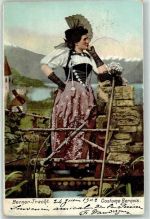Bern 1902 Trachtenmädchen