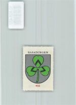 8254 Basadingen - Vignette Wappen Kaffee Hag ca 1920-1940 Kleeblatt