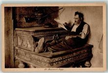 Bern Der Bannwart Sepp auf der Ofenbank