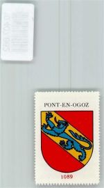 1644 Avry-devant-Pont - Vignette Wappen Kaffee Hag 1920-1940 Pont-en-Ogoz