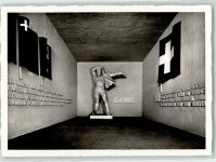 Zürich 1939 Schweizerische Landesaustellung Wehrwille Plastik von Hans Brandenberger