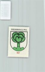 Hallwil Vignette Wappen Kaffee Hag ca 1920-1940 Baum