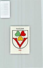 Vaulion Vignette Wappen Kaffee Hag ca 1920-1940 Kleeblatt