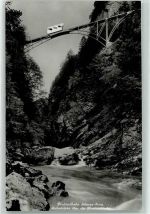 6430 Schwyz - Bahnbrücke über die Muotaschlucht Drahtseilbahn