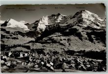 Adelboden BE Fliegeraufnahme Grosslohner