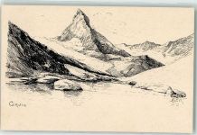 3920 Zermatt - Matterhorn sign. Meltzer