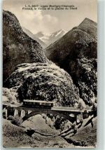 Finhaut Ligne Martigny Chamonix Viaduc Glacier du Trient