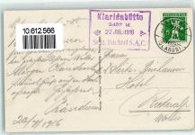 Claridenhütte 1916 Hüttenstempel