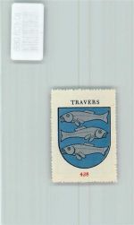 Travers Vignette Wappen Kaffee Hag ca 1920-1940 Fische
