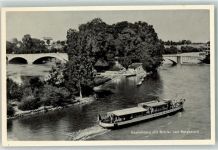 Rheinfelden Brücke Burgkastell Personenschiff