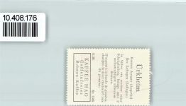 Uerkheim Vignette Wappen Kaffee Hag ca 1920-1940 Sterne