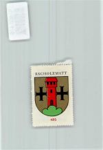 6182 Escholzmatt - Vignette Wappen Kaffee Hag ca 1920-1940 Turm