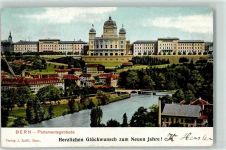 3000 Bern Berne 1905 - Bundespalast Neujahrswunsch