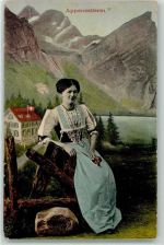 Appenzell 1913 Trachtenfrau