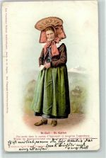 1907 - St Galler Trachtenfrau