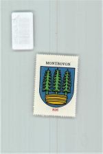 Montbovon Vignette Wappen Kaffee Hag 1920-1940