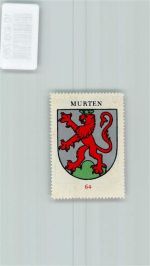 Murten Vignette Wappen Kaffee Hag ca 1920-1940 Löwe