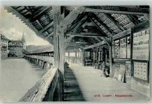 Luzern 1908 Kapellbrücke
