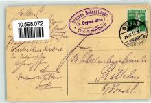 8260 Stein am Rhein 1912 Gebrauchsspuren Schloss Hohenklingen