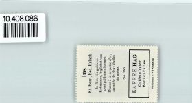 Ins Vignette Wappen Kaffee Hag ca 1920-1940 Rebenmesser Sterne
