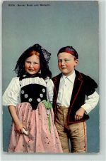 Bern 1910 Kinder Trachtenpaar
