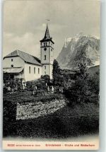 Grindelwald 1906 Kirche Wetterhorn