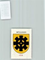 Mülligen Vignette Wappen Kaffee Hag ca 1920-1940 Mühlrad