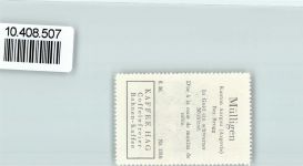 Mülligen Vignette Wappen Kaffee Hag ca 1920-1940 Mühlrad