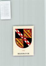 Fribourg Vignette Wappen Kaffee Hag ca 1920-1940 Abtei Maigrauge
