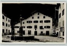Andeer Dorfplatz Brunnen
