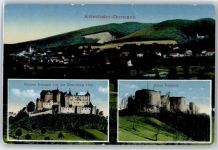 4144 Arlesheim - Kirche, Ortsansicht, Schloss Dornach vor der Zerstörung 1798, Ruine Dorneck