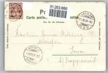 Rheinfelden 1898, Marktgasse, Kirchturm