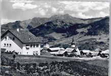 Soglio Berg Kirche Panorama
