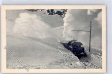 St. Moritz Winterbild, Schneeschleudermaschine, Berninabahn