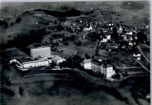 Menzingen Fliegeraufnahme, Seminar, Pensionat, Mutterhaus