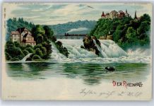 8200 Schaffhausen Sciaffusa Gebrauchsspuren Der Rheinfall