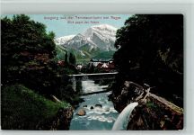 7310 Bad Ragaz - Ausgang aus der Taminaschlucht Blick gegen den Falknis