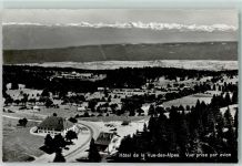 Les Hauts-Geneveys Fliegeraufnahme Hotel de la Vue-des Alpes