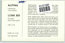 Lenk im Simmental 1960 Lenk - Alpina Pension AK