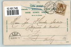 Murten 1906 Uferansicht mit Dampfschiff