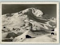 Arosa Bergkirchli mit Weisshorn Winteraufnahme
