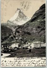 Zermatt 1908 mit Matterhorn