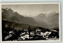Chesières 1925 Dents de Morcles et glacier du Trien