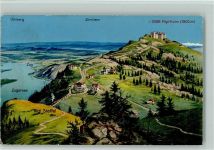 6410 Rigi Kulm - Blick auf Rigi-Kulm mit Zürichsee und Ütliberg Zug Zugersee